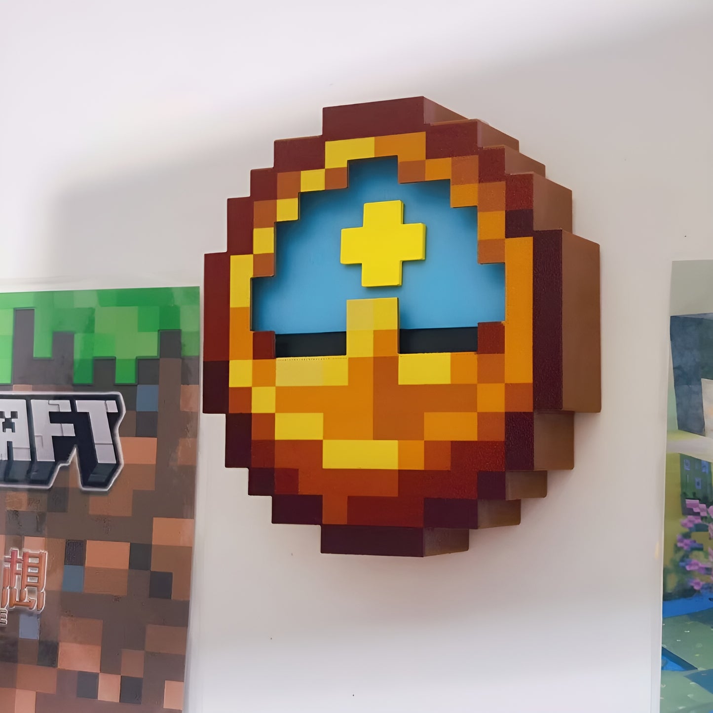 Realistic Minecraft 12h Wall Clock