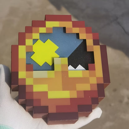 Realistic Minecraft 12h Wall Clock