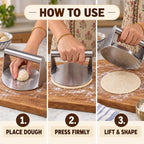 ✨HOT SELL 50% Off TODAY✨LIMITED OFFER✨ Stainless Steel Roti & Puri Dough Press